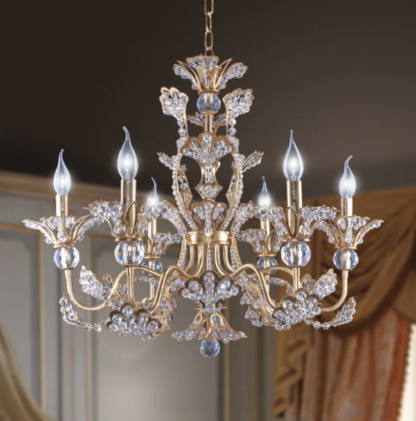 Lampu Gantung Klasik dengan Kristal